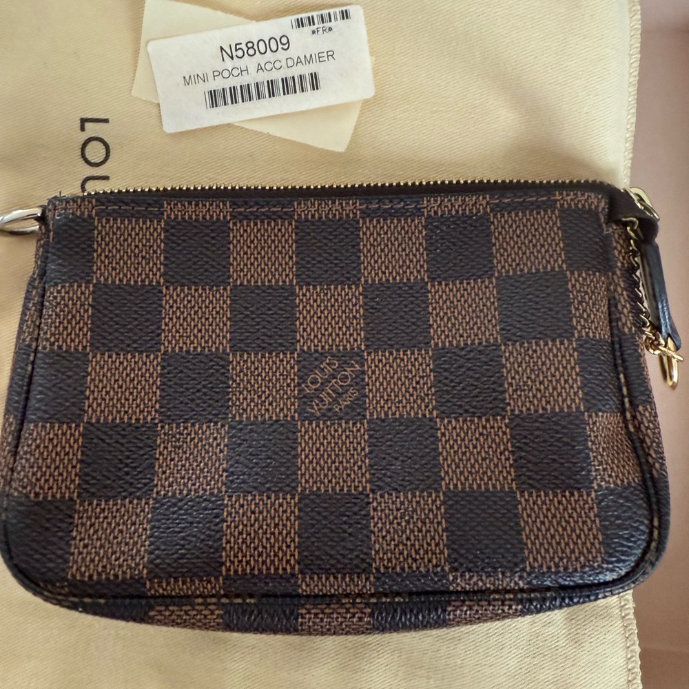 Louis Vuitton Mini Pouchette Accessoires - Damier Ebene